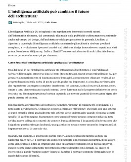 Nir Sivan for Il Sole 24 Ore