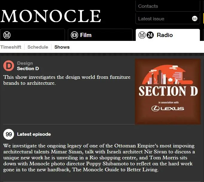 Nir Sivan Architects - Monocle 24 section d