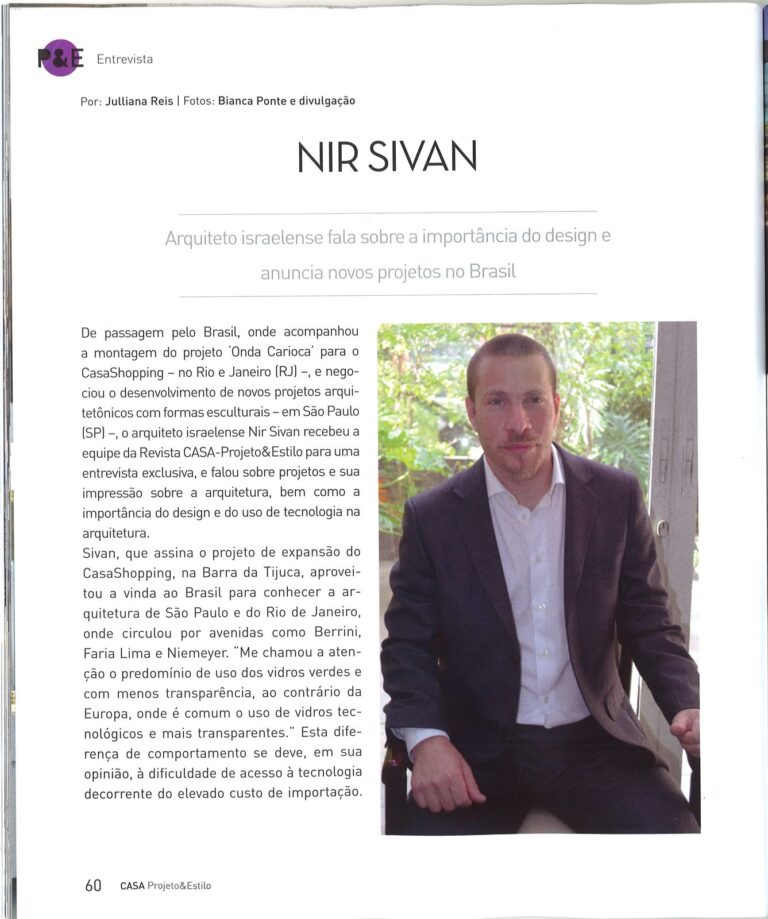 Nir sivan casa projeto estilo 2013 interview 2