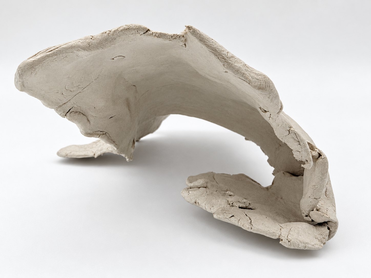 Onda Carioca, Rio de Janeiro: hand-made study model in clay, by Nir Sivan Architects