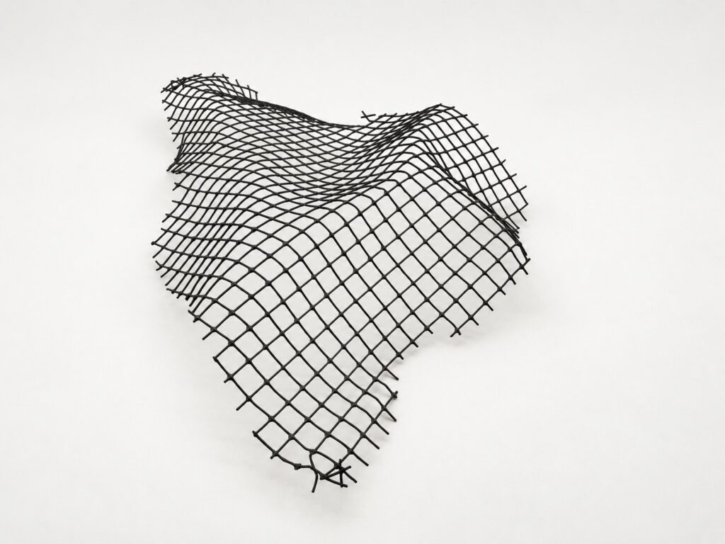 Onda Carioca, Rio de Janeiro: hand-made study model in wire grid, by Nir Sivan Architects