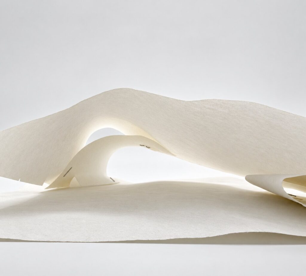 Onda Carioca, Rio de Janeiro: hand-made study model in paper, by Nir Sivan Architects
