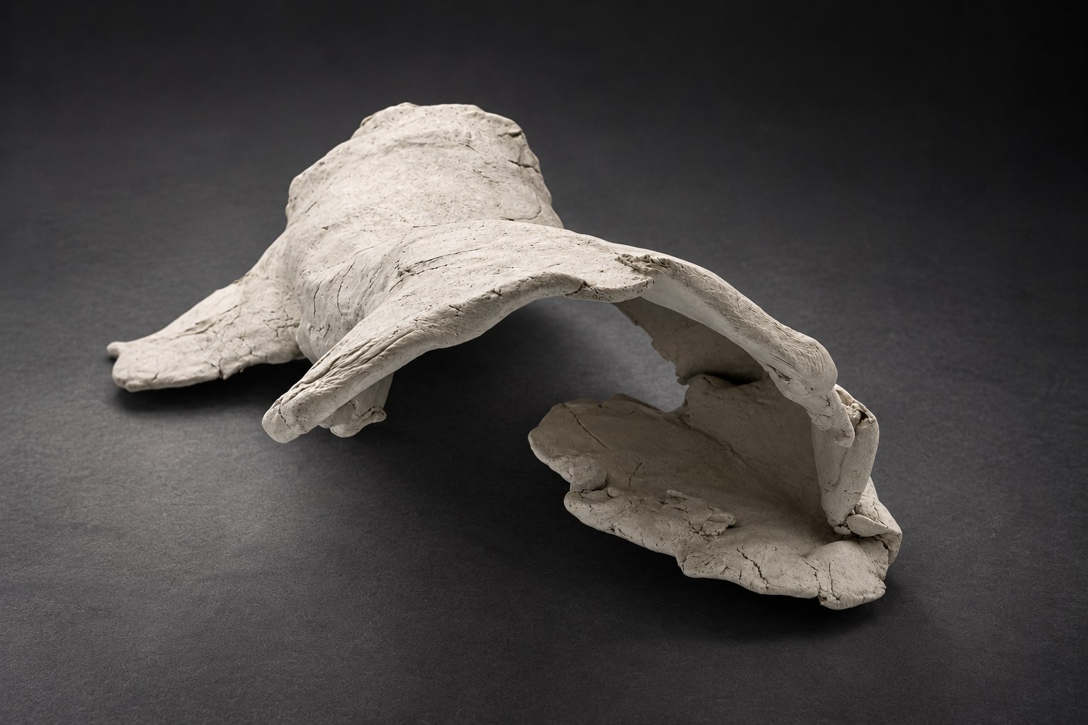 Nir Sivan Architects – Clay study for Onda Carioca (2011): the clay model seen from the side (cinematic light)