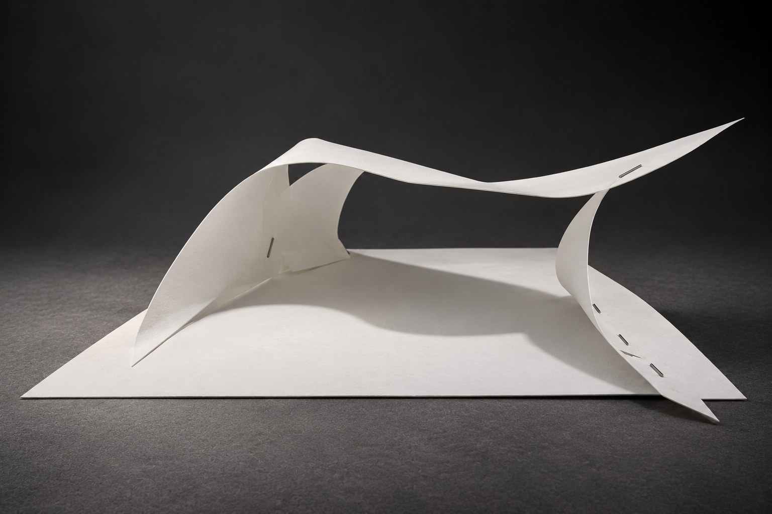 Nir Sivan Architects – Paper study for Onda Carioca (2011): one of the first paper models, front view