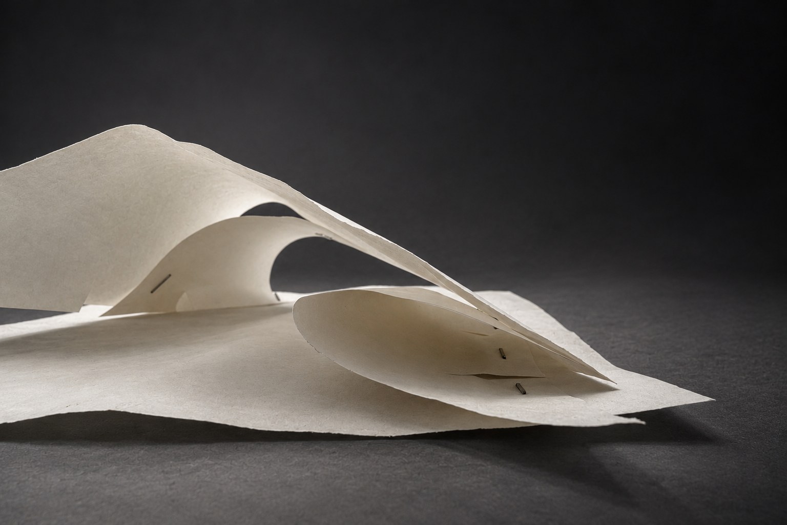 Nir Sivan Architects – Paper study for Onda Carioca (2011): layered paper wave
