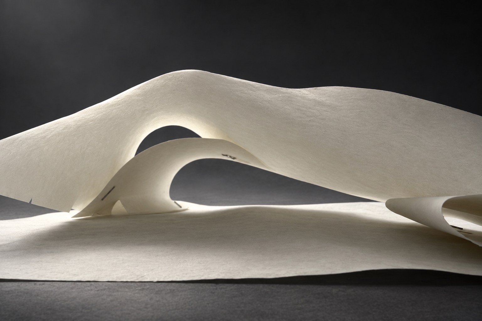 Nir Sivan Architects – Paper study for Onda Carioca (2011): the paper wave seen low